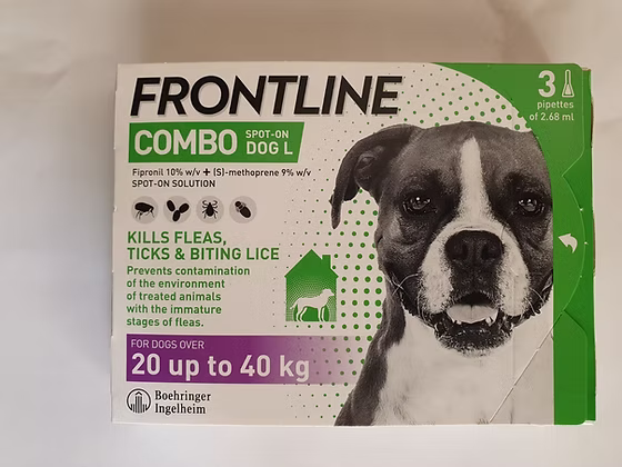 Frontline Combo Spot-On Köpek: 20-40 kg Ağırlığındaki Köpekler İçin Gelişmiş Pire ve Kene Koruması